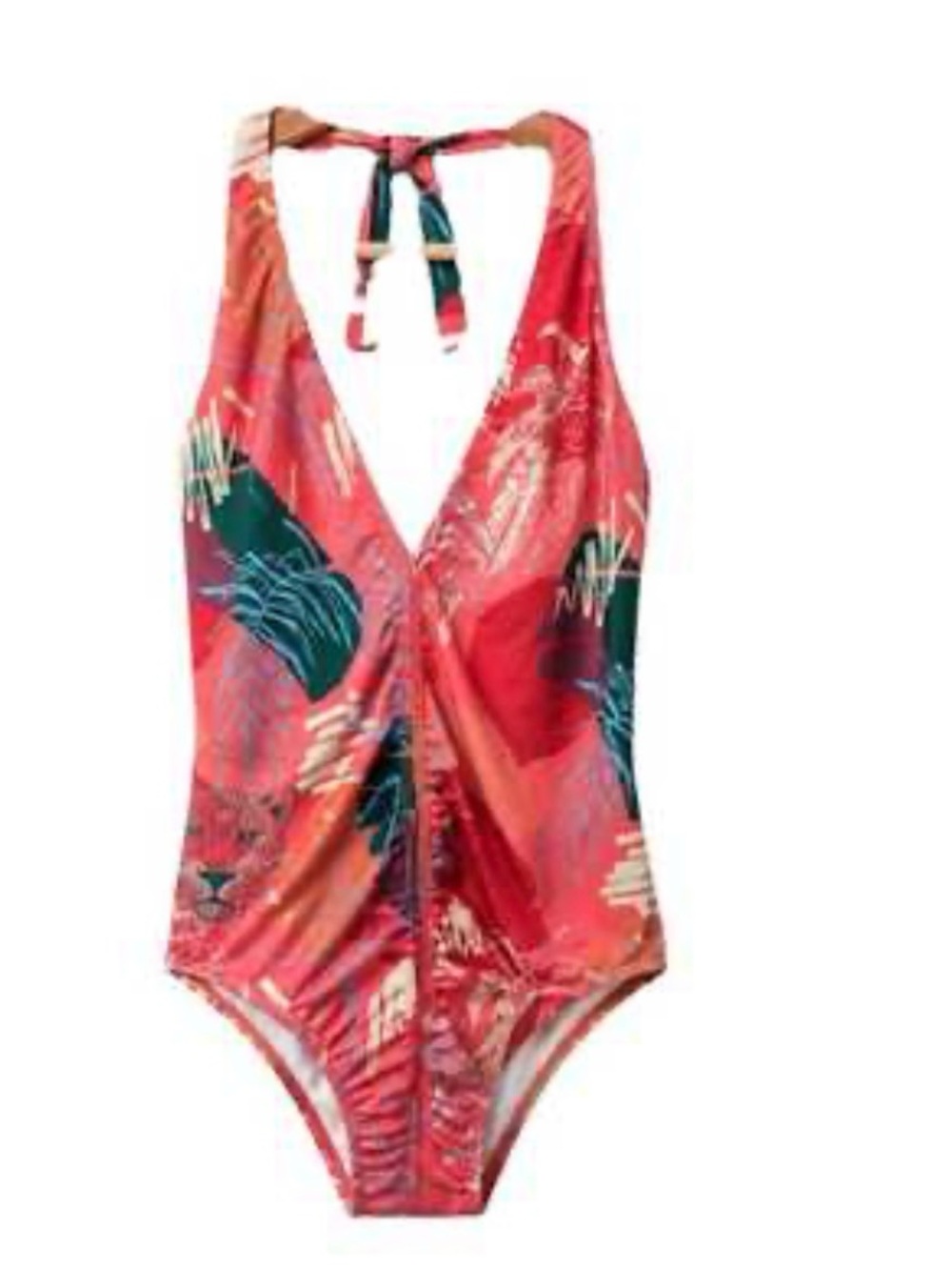 TAJ by Sabrina Crippa Coral Pink Floral One-Piece Swimsuit